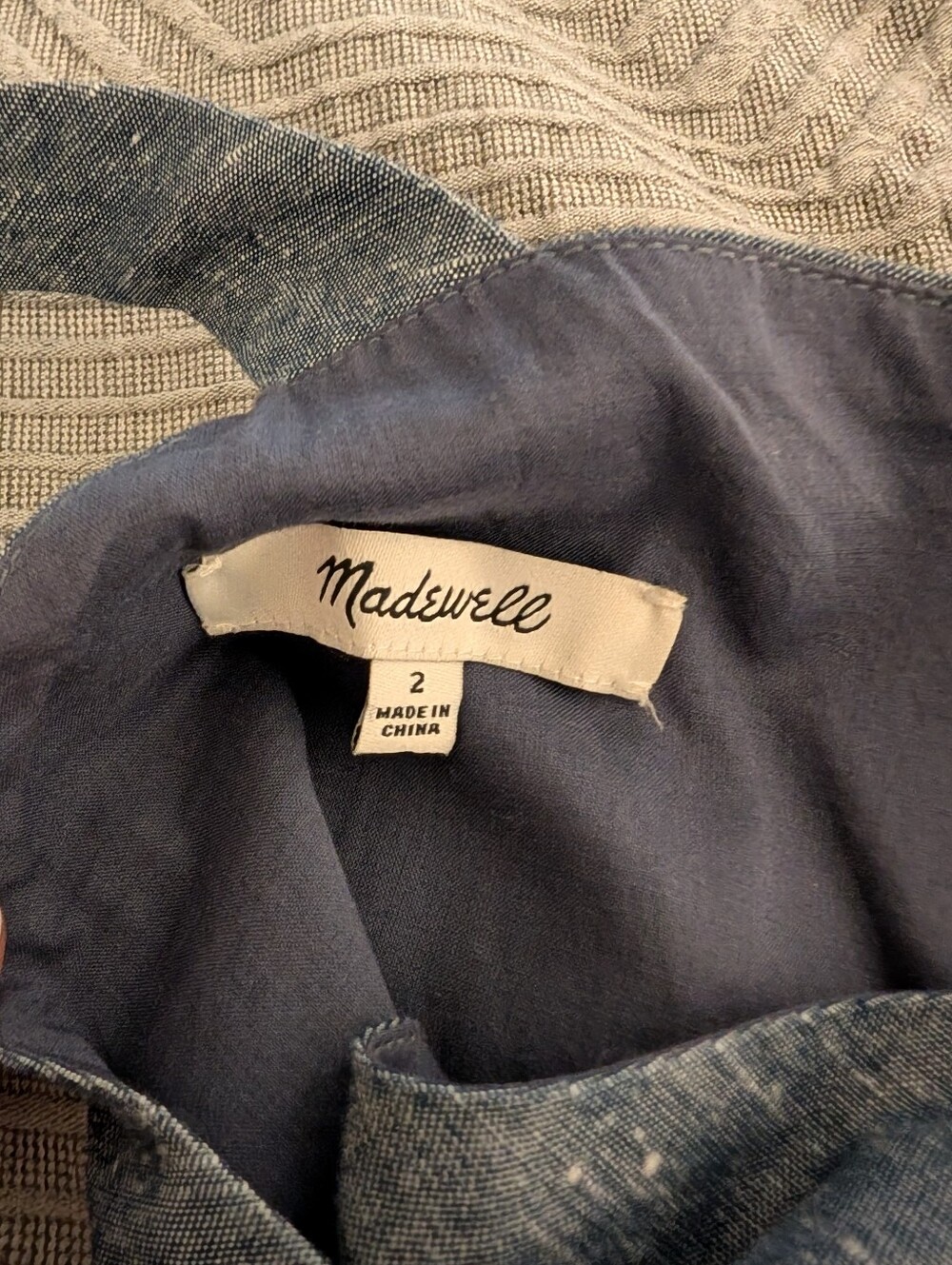 Madewell Blue Denim Midi Dress - Picture 4 of 4